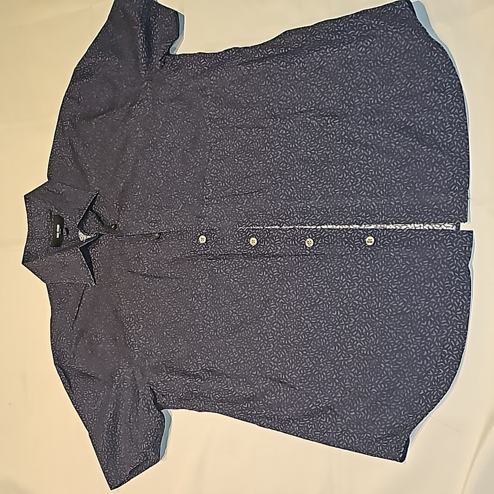 Jack Spade mens button up short sleeve shirt size med